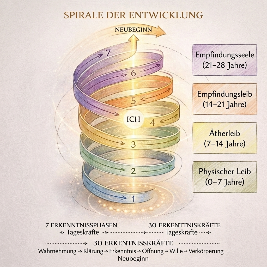 Zyklische Erkenntnisreise Spirale